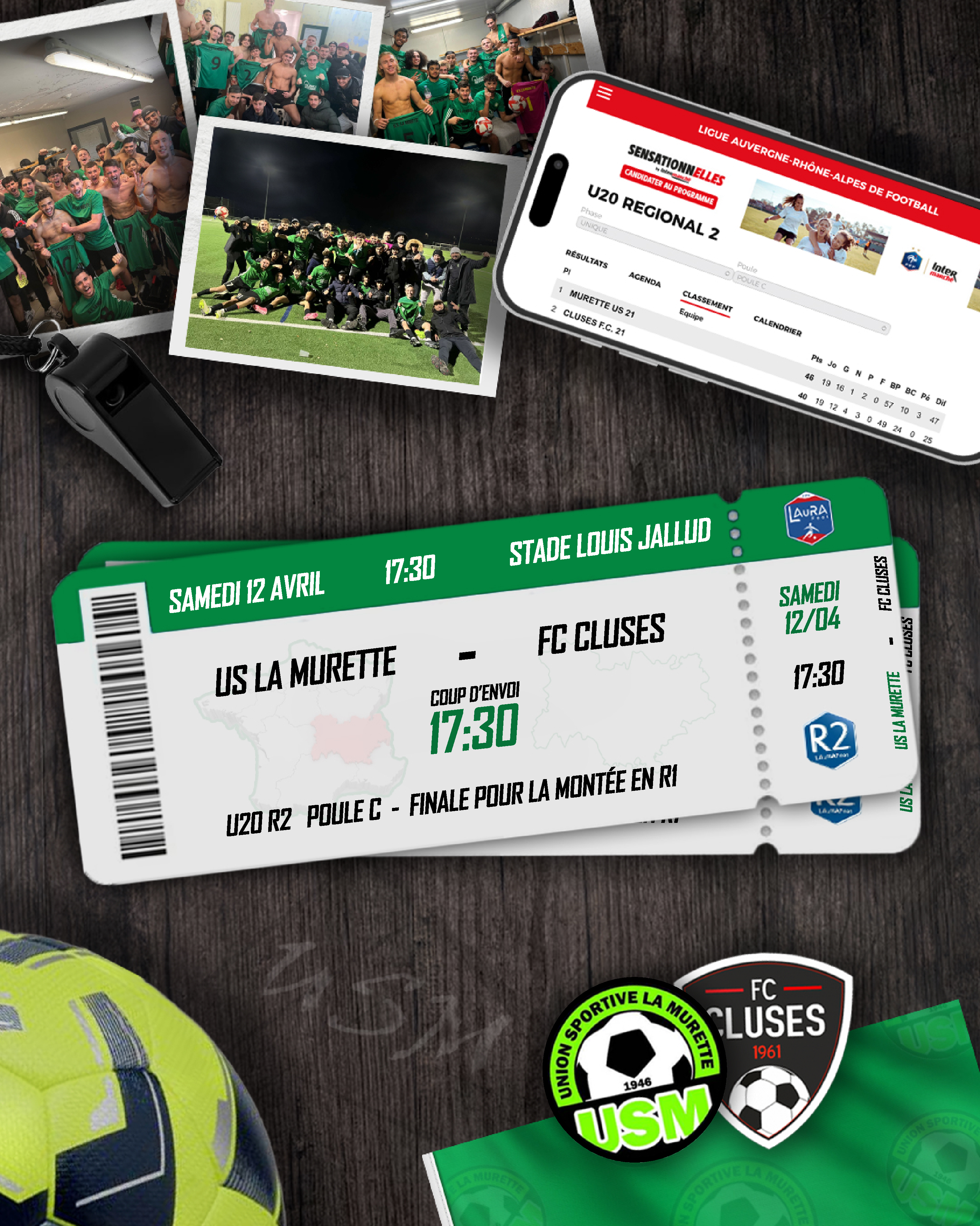 Affiche match amateur