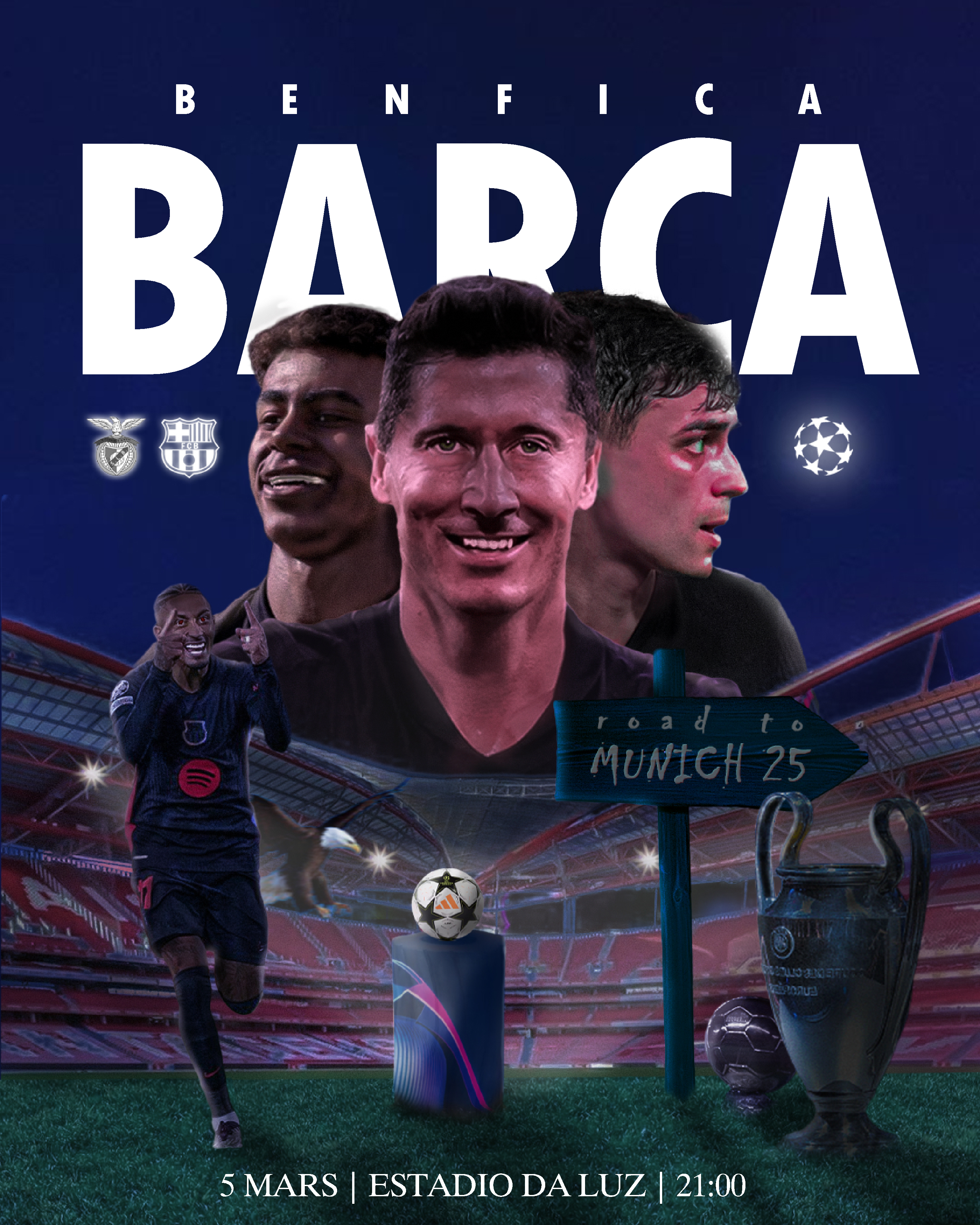Affiche Benfica Barça